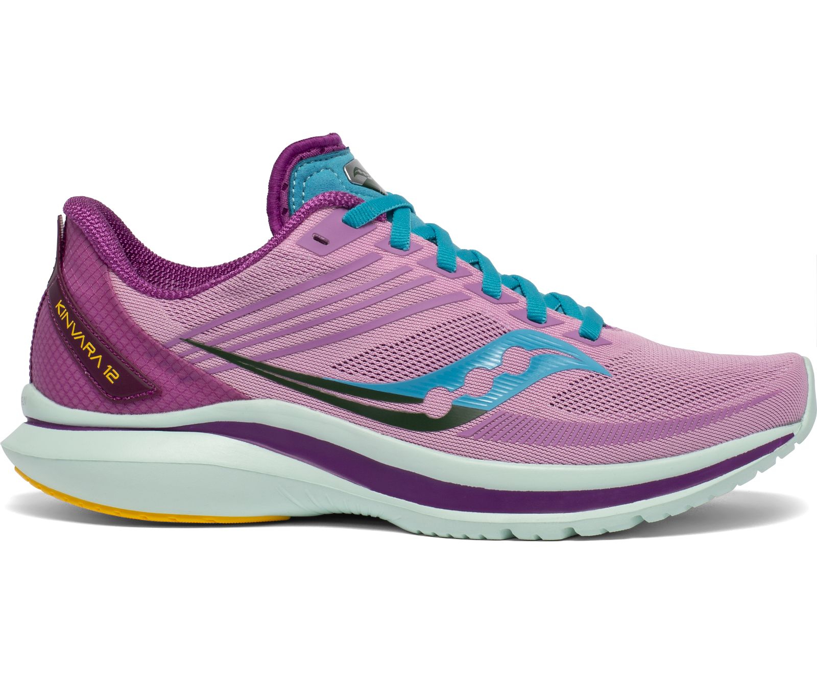 Women's Saucony Kinvara 12 Running Shoes Pink / Blue | Singapore 171GSOL